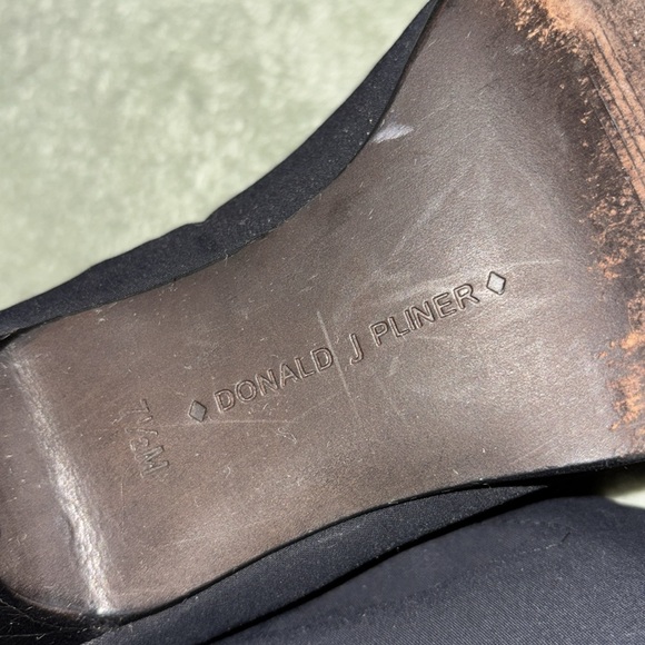 Donald J. Pliner Black Sock Heeled Boots - Picture 7 of 8